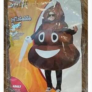 Couples costume Party pooper and poop emoji adult costumes